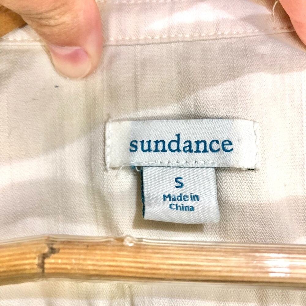 Sundance Cream Asymmetric Button Utility Safari V… - image 2